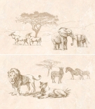 Декор-панно Safari (слоны)
