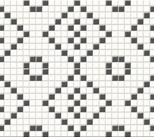 Pret a porte black&white mosaic